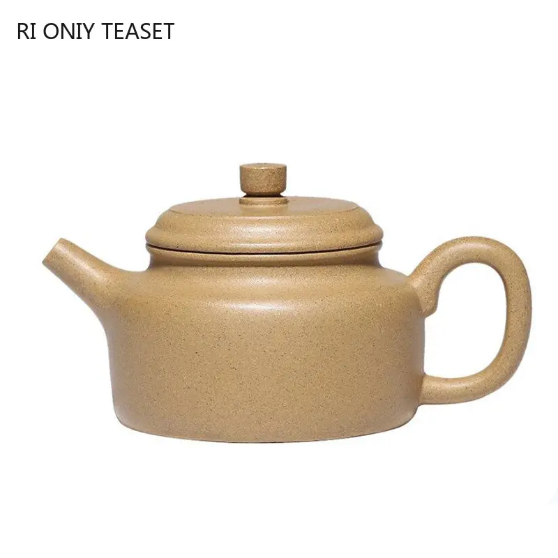 

130ml Yixing Purple Clay Teapots Chinese Famous Artists Handmade Tea Pot Raw Ore Section Mud Beauty Kettle Zisha Tea Set Teaware