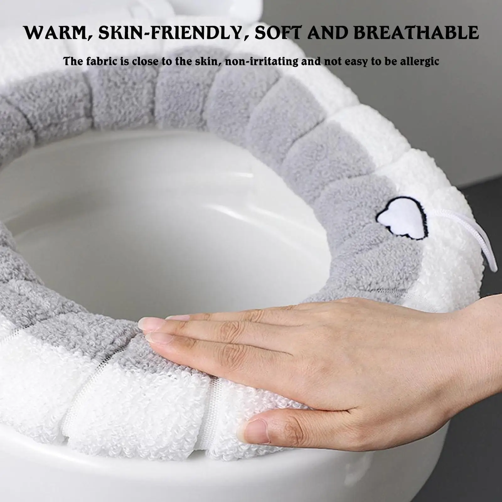 Universal Toilet Seat Cushion Four Seasons Thickened Toilet Cover Knitted Seat Cushion Washable Household Toilet Ring 2022
Universal Toilet Seat Cushion Four Seasons Thickened Toilet Cover Knitted Seat Cushion Washable Household Toilet Ring 2022