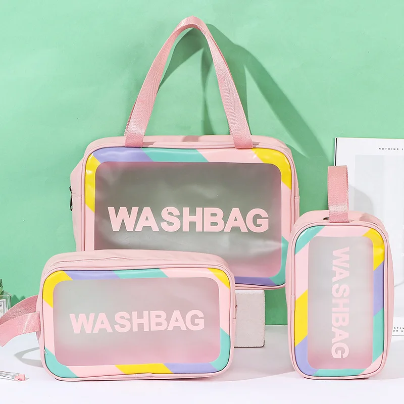 New PU Women Travel Storage Bag Cosmetic Bag Makeup Bag Travel Organizer Bags Waterproof Washbag Transparent Cosmetic Cases
New PU Women Travel Storage Bag Cosmetic Bag Makeup Bag Travel Organizer Bags Waterproof Washbag Transparent Cosmetic Cases