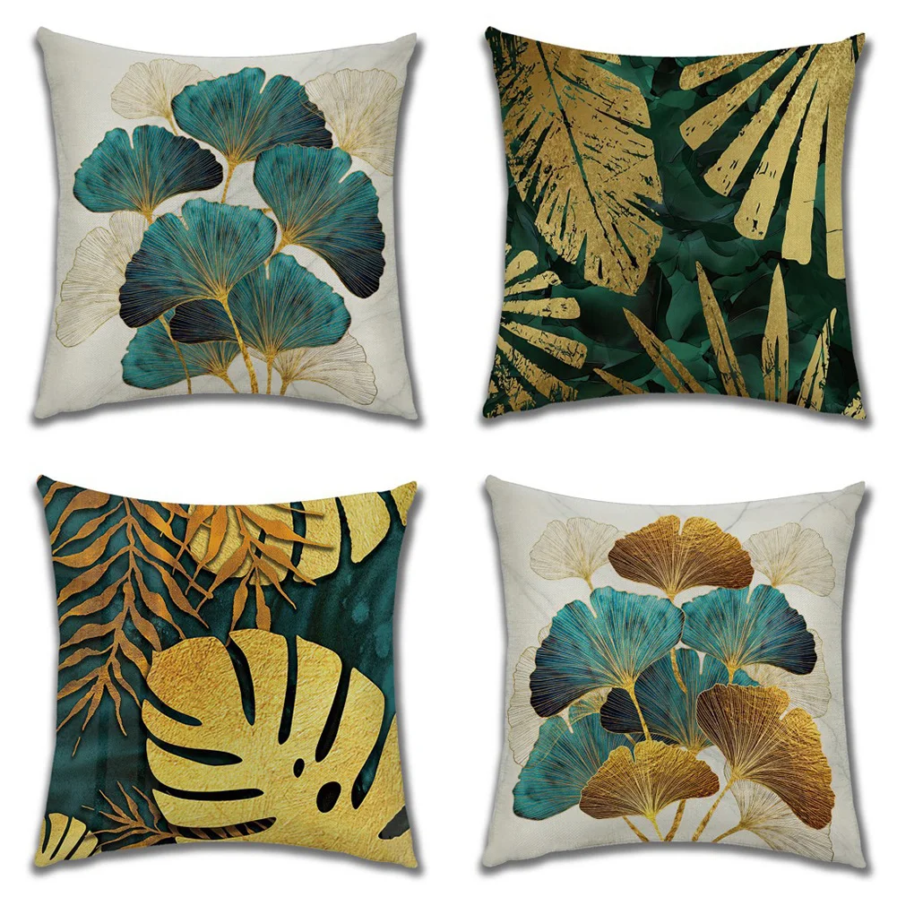 Blue Gold Leaf Pattern Cotton Linen Throw Pillow Cushion Cover Car Home Decoration Sofa Decorative Pillowcase 40018
Blue Gold Leaf Pattern Cotton Linen Throw Pillow Cushion Cover Car Home Decoration Sofa Decorative Pillowcase 40018