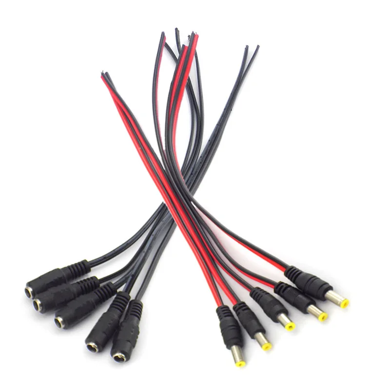 DC Male Female Connectors Plug Power Cable cord wire for CCTV video Camera Security 12v Extension Cable Plug Adaptor 2.1*5.5mm
DC Male Female Connectors Plug Power Cable cord wire for CCTV video Camera Security 12v Extension Cable Plug Adaptor 2.1*5.5mm