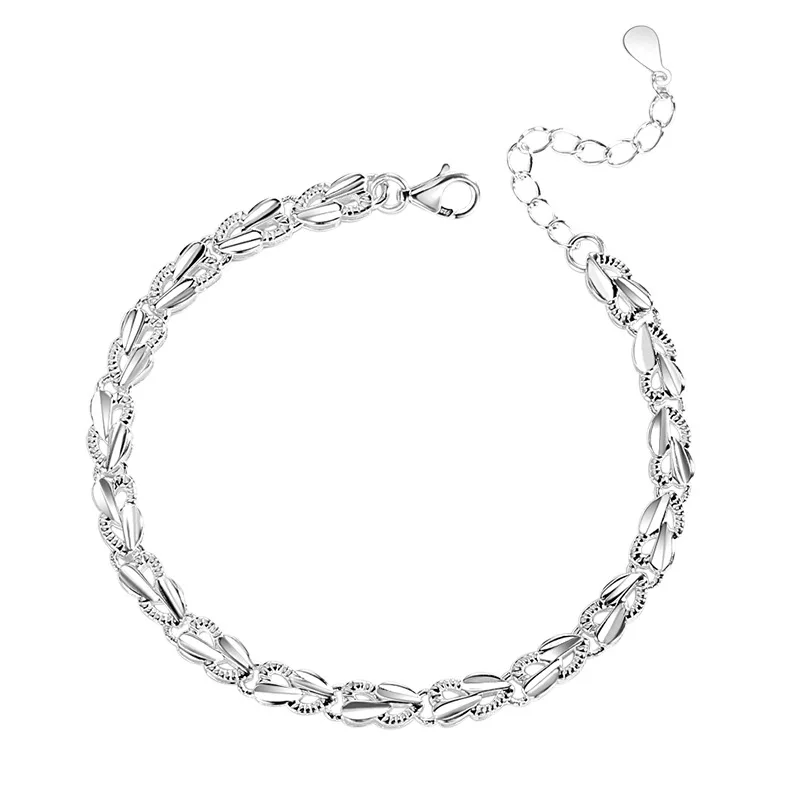999 Sterling Silver Bracelet Jewelry Simple Full Love Heart Bracelets Bangles For Lovers Women Wedding Party Jewelry Gift
999 Sterling Silver Bracelet Jewelry Simple Full Love Heart Bracelets Bangles For Lovers Women Wedding Party Jewelry Gift
