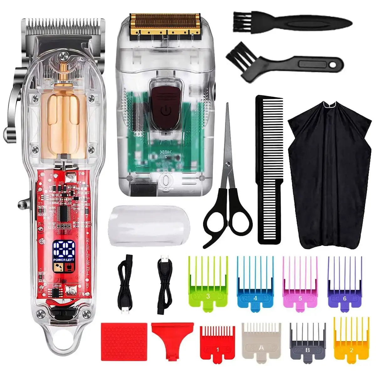 Hair Cutting Kit, Professional Hair Clippers and Foil Shaver, Cordless Barber Clippers Beard Trimmer, Rechargeable Hair Trimmer
Hair Cutting Kit, Professional Hair Clippers and Foil Shaver, Cordless Barber Clippers Beard Trimmer, Rechargeable Hair Trimmer