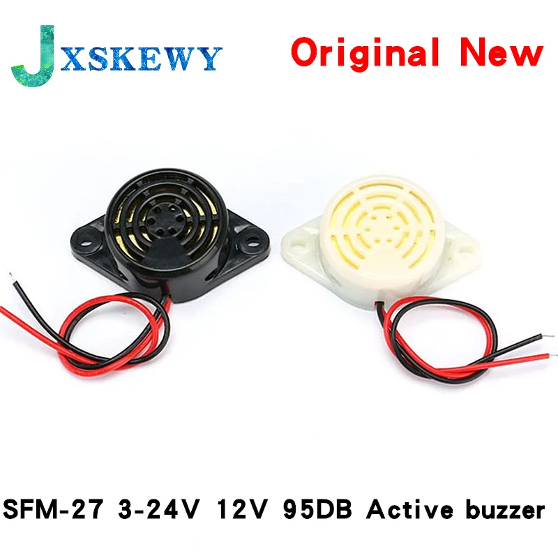 SFM-27 3-24V 12V 95DB Active buzzer High-decibel Electronic Buzzer Beep Alarm Intermittent / Continuous For Arduino diy Buzzer
SFM-27 3-24V 12V 95DB Active buzzer High-decibel Electronic Buzzer Beep Alarm Intermittent / Continuous For Arduino diy Buzzer