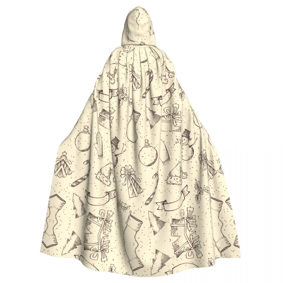 Унисекс, ретро, Рождественские Элементы, шаблон плащ с капюшоном, длинный костюм ведьмы, косплей 
Унисекс, ретро, Рождественские Элементы, шаблон плащ с капюшоном, длинный костюм ведьмы, косплей