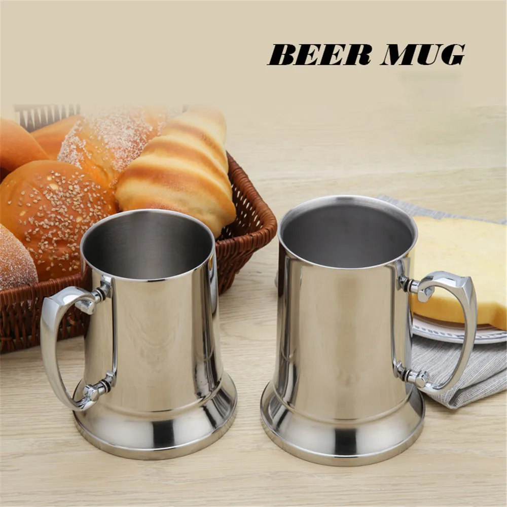 Tankard Stein Double Wall Stainless Steel Beer Mug Cocktail Breakfast Milk Mugs With Handgrip Coffee Cup Bar Tools Drinkware 
Tankard Stein Double Wall Stainless Steel Beer Mug Cocktail Breakfast Milk Mugs With Handgrip Coffee Cup Bar Tools Drinkware