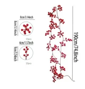 Искусственные красные ягоды из ротанга
Искусственные красные ягоды из ротанга