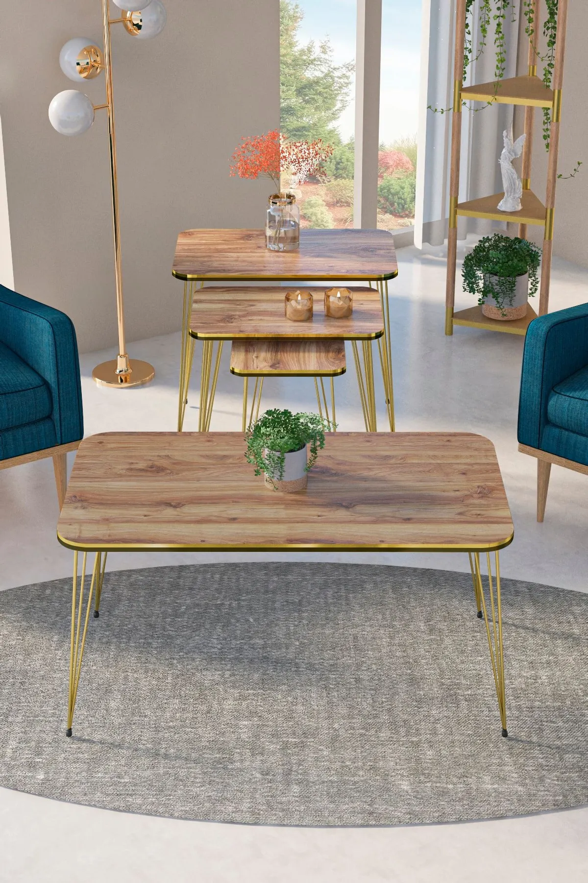 Modern Nest Table And Center Table Rectangle Set Double Gold Wire Leg Scandinavian De Monte Tea Coffee Service Table Living R
Modern Nest Table And Center Table Rectangle Set Double Gold Wire Leg Scandinavian De Monte Tea Coffee Service Table Living R