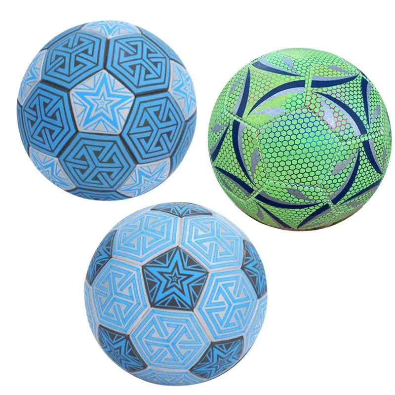 Glow In The Dark Football Flexible Reflective Professional Soccer Ball Size 5 Breathable Wear Resistant Teenagers Football
Glow In The Dark Football Flexible Reflective Professional Soccer Ball Size 5 Breathable Wear Resistant Teenagers Football