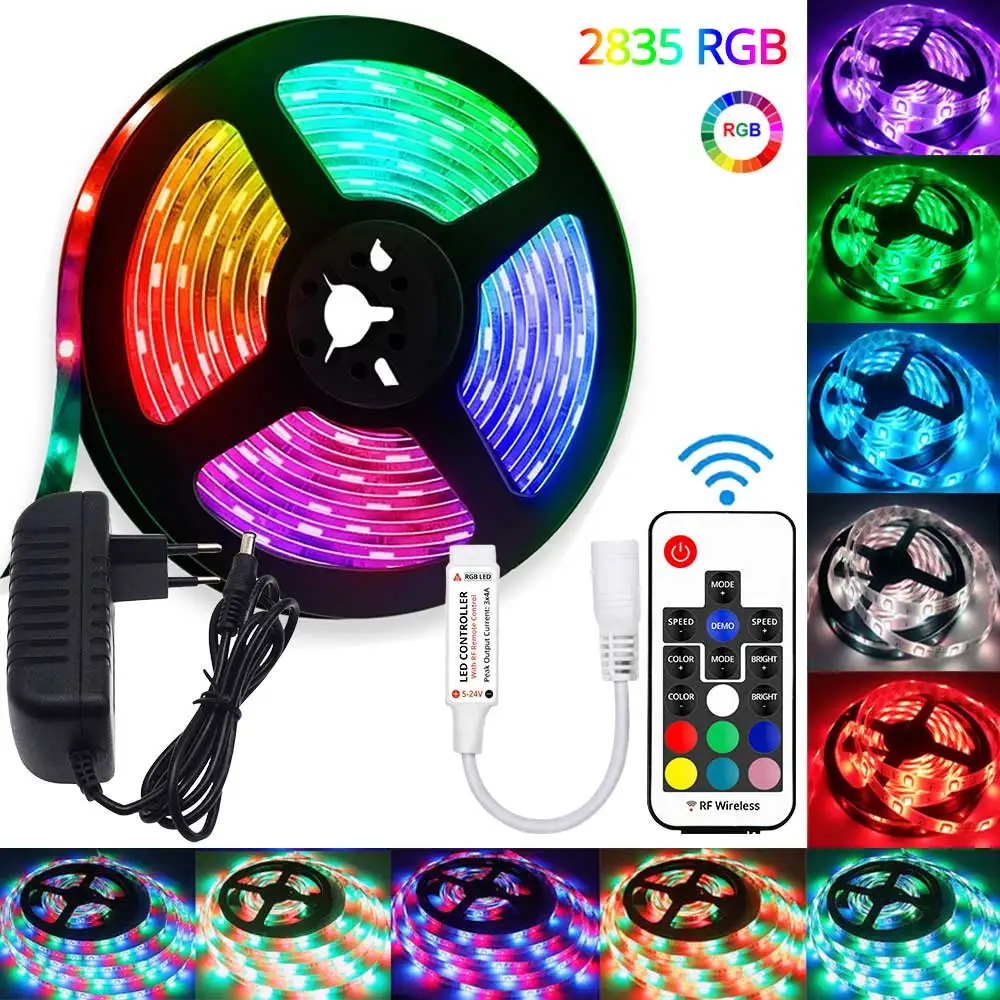 Светодиодные светильник ты, 17 клавиш, ИК-контроллер светильник Кая лента RGB 2835, лента с диодами, адаптер постоянного тока 12 В, водонепроницае... 
Светодиодные светильник ты, 17 клавиш, ИК-контроллер светильник Кая лента RGB 2835, лента с диодами, адаптер постоянного тока 12 В, водонепроницае...