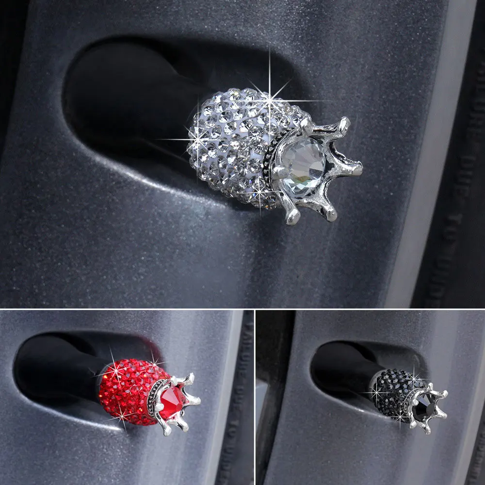 4pcs Crown Bling Diamond Crystal Wheel Caps Rhinestone Clay ABS Car Tires Valves Tyre Stem Air Valve Caps Airtight Cover Bling
4pcs Crown Bling Diamond Crystal Wheel Caps Rhinestone Clay ABS Car Tires Valves Tyre Stem Air Valve Caps Airtight Cover Bling