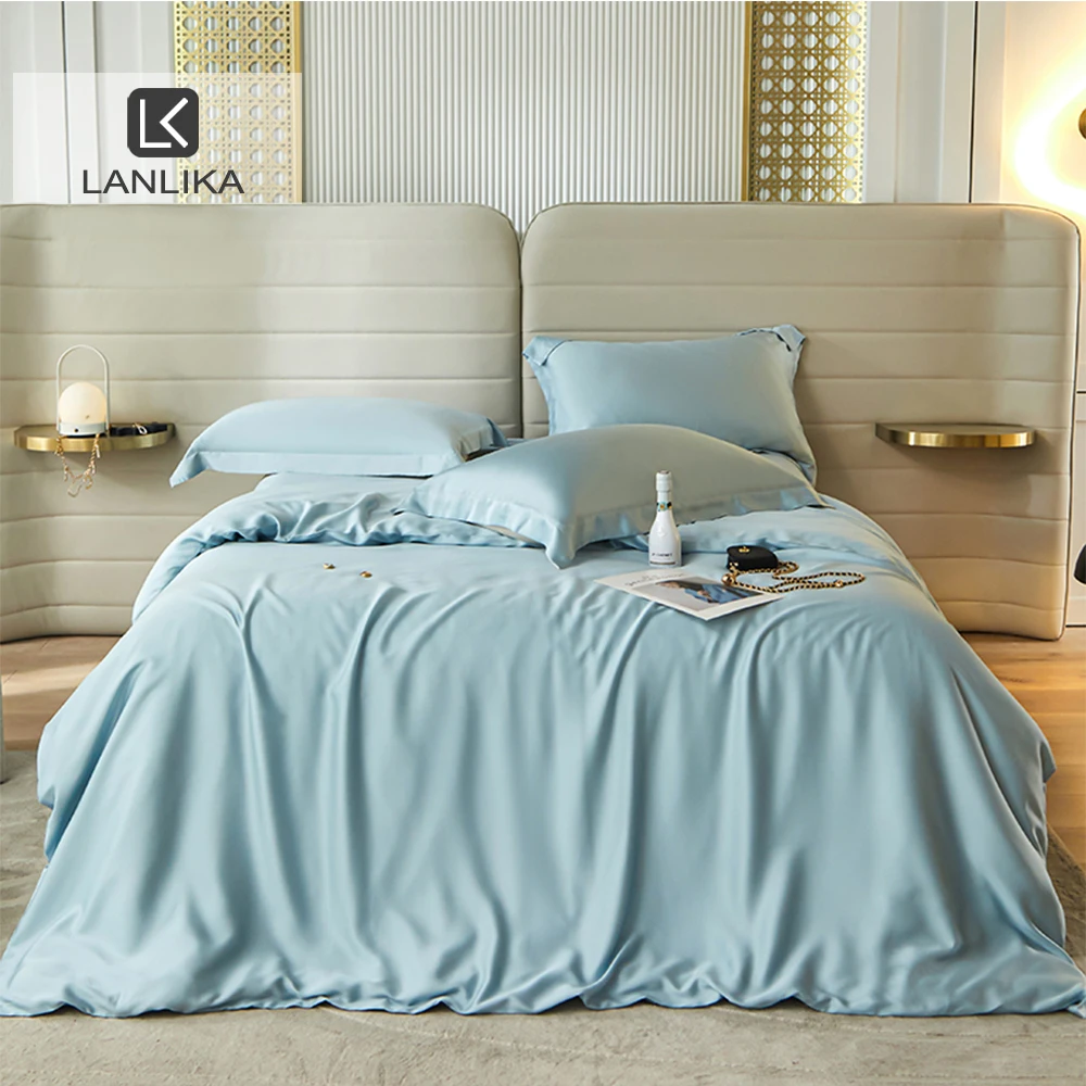 Lanlika Light Blue Pure 100% Silk Duvet Cover Pillow Case Bed Sheet Quilt Cover Set Bedding Linens Set King Queen Fitted Sheet
Lanlika Light Blue Pure 100% Silk Duvet Cover Pillow Case Bed Sheet Quilt Cover Set Bedding Linens Set King Queen Fitted Sheet
