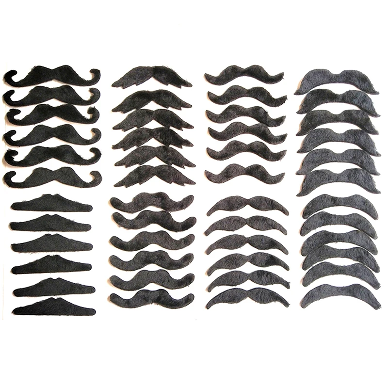 48 Pcs/set Funny Costume Pirate Party Mustache Cosplay Fake Moustache Fake Beard For Kids Adult Halloween Party Decoration
48 Pcs/set Funny Costume Pirate Party Mustache Cosplay Fake Moustache Fake Beard For Kids Adult Halloween Party Decoration
