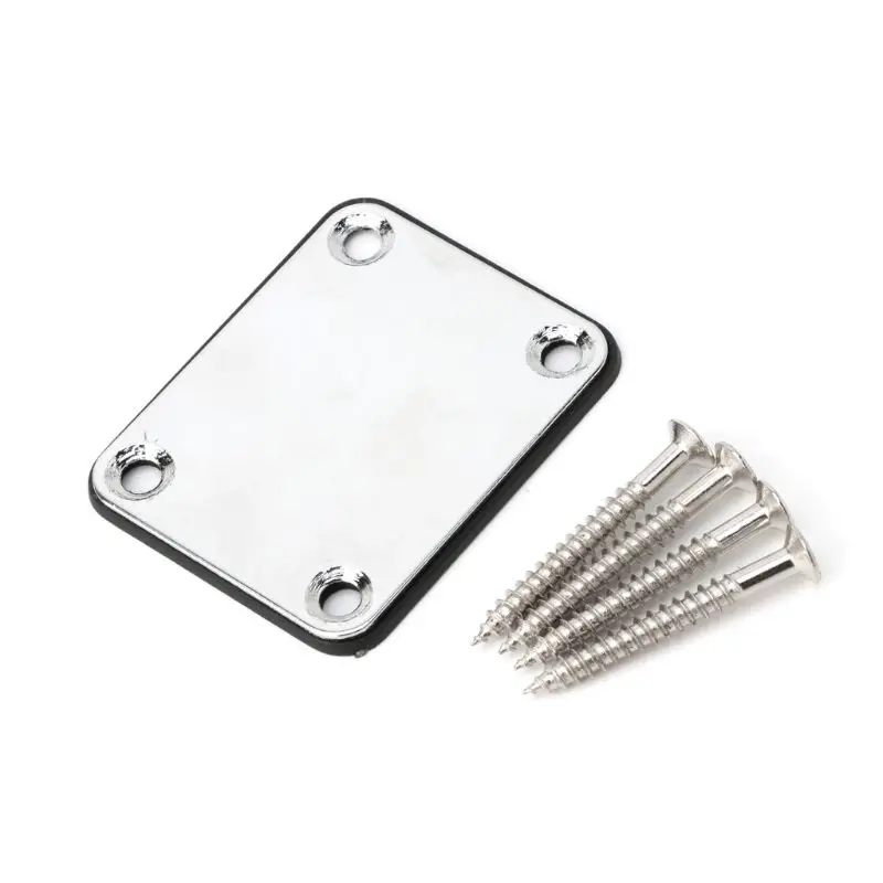 Guitar Stainless Steel Neck Plates with Mat for Electric Guitar Replacements 
Guitar Stainless Steel Neck Plates with Mat for Electric Guitar Replacements