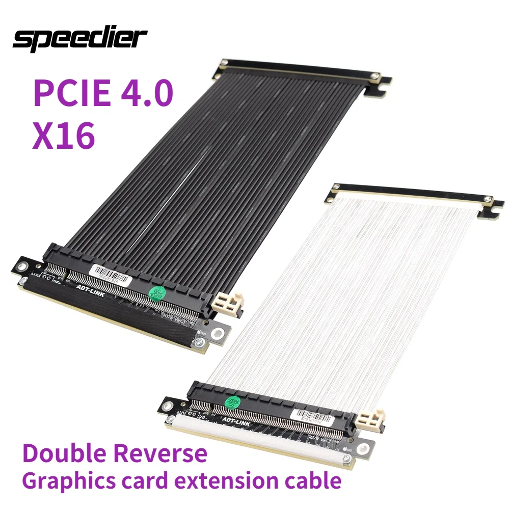 PICE 4.0 x16 Riser Cable for RTX3090 RX6800xt Graphics Cards ITX A4 PC Case GEN4 PCI-E4.0 16x Double Reverse eGPU extension cord
PICE 4.0 x16 Riser Cable for RTX3090 RX6800xt Graphics Cards ITX A4 PC Case GEN4 PCI-E4.0 16x Double Reverse eGPU extension cord