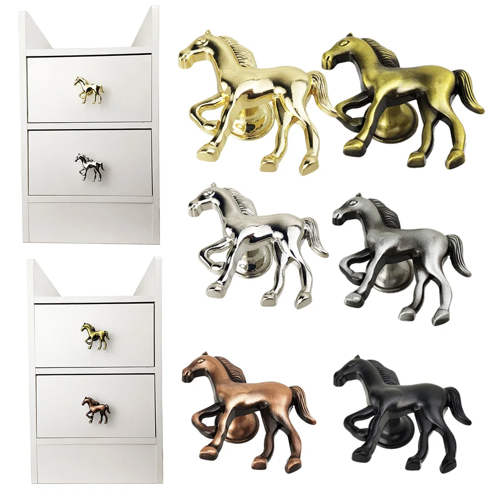 1PC Horse Shape Zinc Alloy Furniture Handle Door Cabinets Knobs Countertops Hardware Cabinet Pulls Hardware For Children
1PC Horse Shape Zinc Alloy Furniture Handle Door Cabinets Knobs Countertops Hardware Cabinet Pulls Hardware For Children