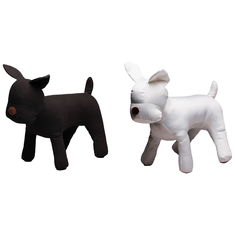 2 Pcs Cotton Dog Model Dog Sets Dog Clothes Display Mannequin For Pet Clothing Apparel Collar, White & Black
2 Pcs Cotton Dog Model Dog Sets Dog Clothes Display Mannequin For Pet Clothing Apparel Collar, White & Black