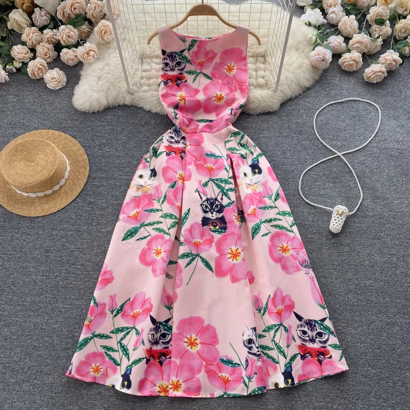 National style sleeveless summer women's seaside holiday print art sense forest first love Dresses
National style sleeveless summer women's seaside holiday print art sense forest first love Dresses