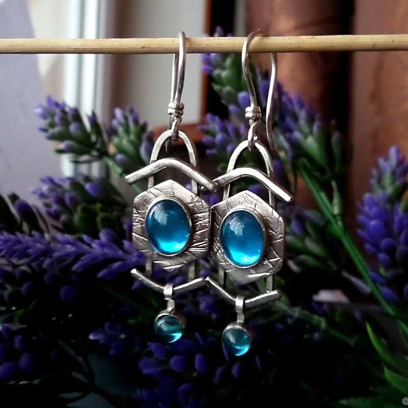 Elegant Blue Moonstone Drop Earrings for Women Wedding Jewelry Fashion Handmade Dangle Earrings Birthday Gift
Elegant Blue Moonstone Drop Earrings for Women Wedding Jewelry Fashion Handmade Dangle Earrings Birthday Gift