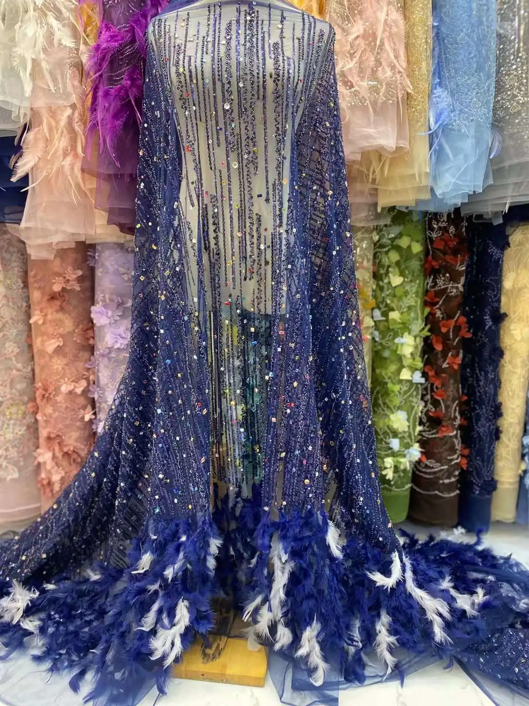 Red African Feather 3D Lace Fabric Embroidery 2023 High Quality Stones Nigerian 3D Tulle Lace For Wedding Party Long Dress Sew
Red African Feather 3D Lace Fabric Embroidery 2023 High Quality Stones Nigerian 3D Tulle Lace For Wedding Party Long Dress Sew