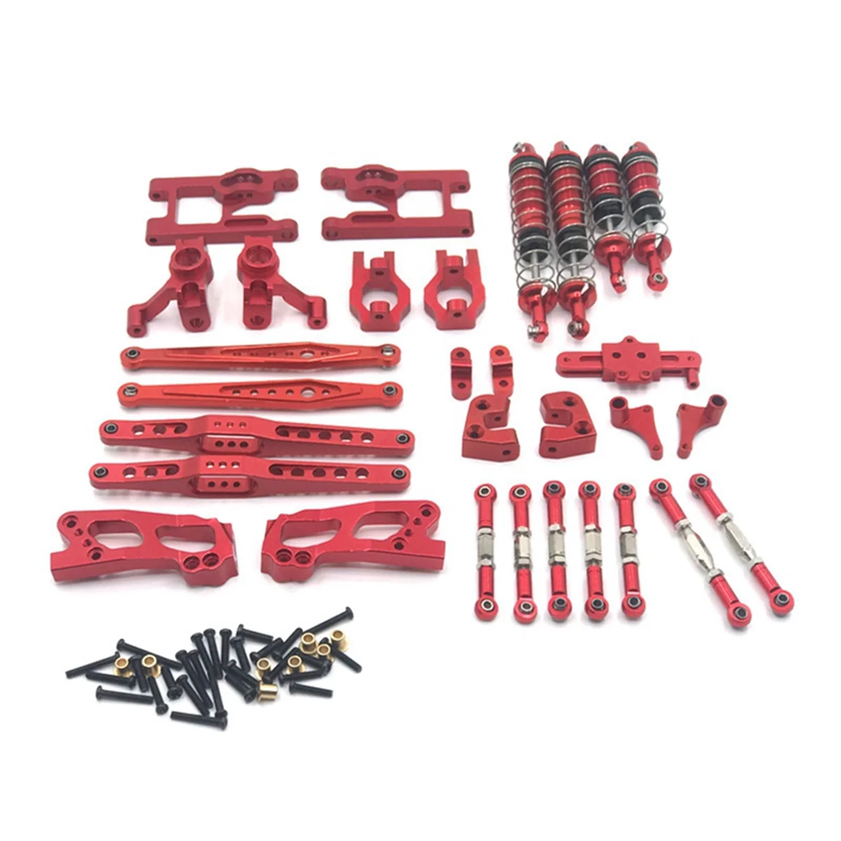 For Weili 12427 12428 12423 Remote Control Car Spare Parts Metal Upgrade and Modification 12-Piece Set,Red
For Weili 12427 12428 12423 Remote Control Car Spare Parts Metal Upgrade and Modification 12-Piece Set,Red