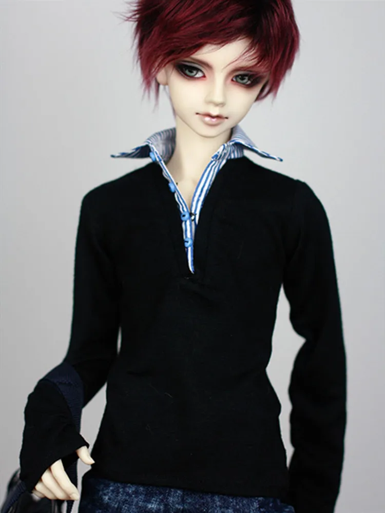 BJD doll Shirt clothes for 1/3 BJD SD17 strong uncle doll T-shirt black shirt doll clothing accessories
BJD doll Shirt clothes for 1/3 BJD SD17 strong uncle doll T-shirt black shirt doll clothing accessories