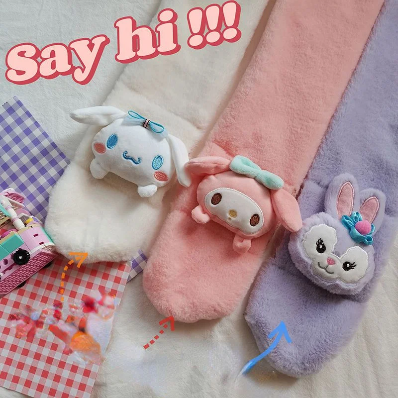 Sanrios Cinnamoroll My Melody аниме милый мультяшный плюшевый Детский Взрослый шарф Осень-Зима мягкий и удобный теплый и холодный
Sanrios Cinnamoroll My Melody аниме милый мультяшный плюшевый Детский Взрослый шарф Осень-Зима мягкий и удобный теплый и холодный