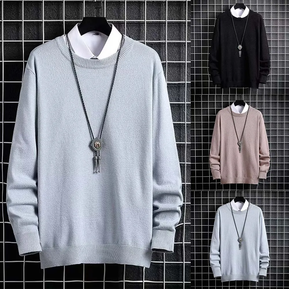 Fashion Korean Style Streetwear Winter Plain Long Sleeve O-Neck Knitting Sweater Pullover Men Casual Men Clothing Jumpers Tops
Fashion Korean Style Streetwear Winter Plain Long Sleeve O-Neck Knitting Sweater Pullover Men Casual Men Clothing Jumpers Tops