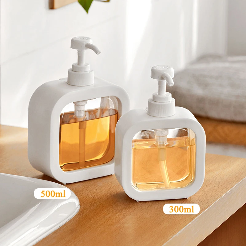 

Bathroom Soap Dispensers Liquid Soap Pump Bottle Refillable Lotion Shampoo Shower Gel Holder Portable Travel Dispenser 300/500ml