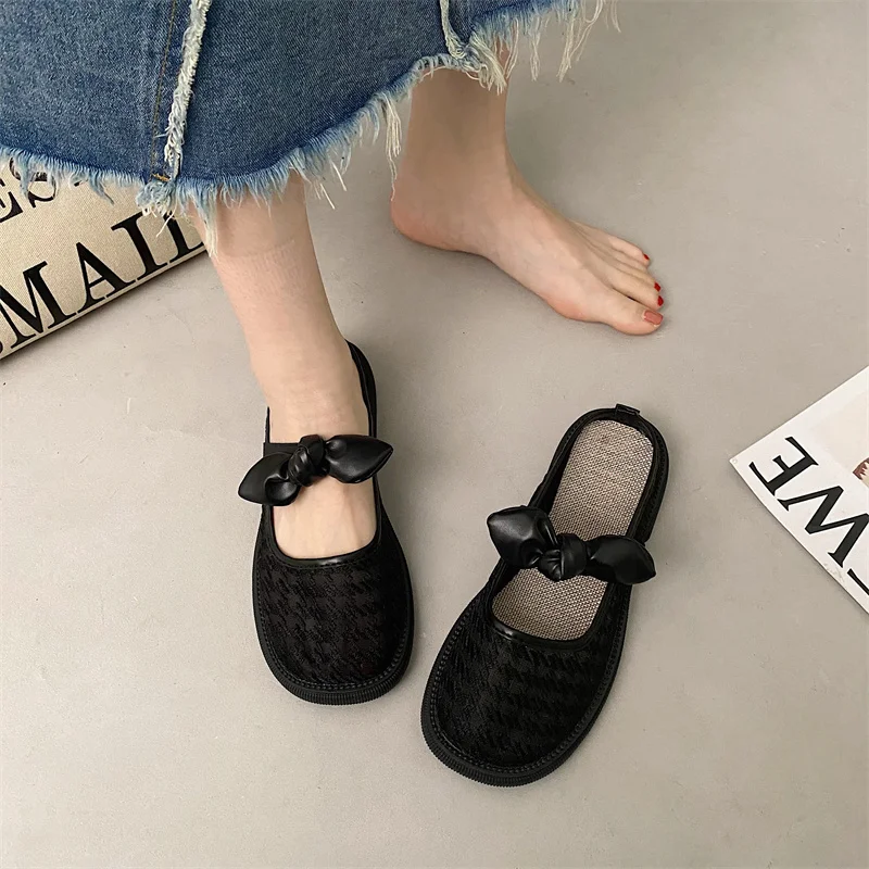 Shoes Slippers Flat Cover Toe Slides Butterfly-Knot Mules For Women 2023 Low Pantofle Rubber New Basic PU Butterfly-knot Fabric
Shoes Slippers Flat Cover Toe Slides Butterfly-Knot Mules For Women 2023 Low Pantofle Rubber New Basic PU Butterfly-knot Fabric