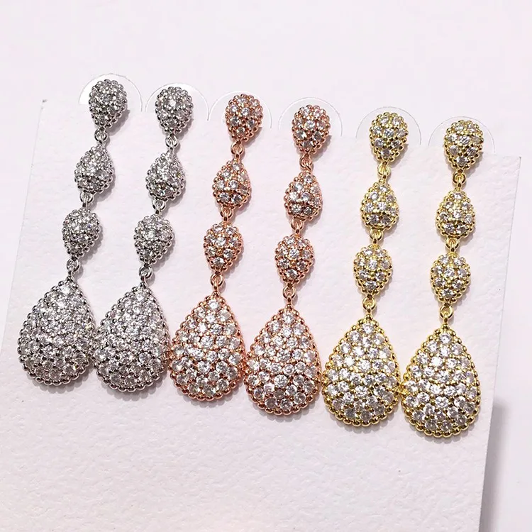 Fashion Stud Earrings Exaggerated Metal Design Exquisite Full Drilled Water Drop Shaped Balls Fashionable and Cool
Fashion Stud Earrings Exaggerated Metal Design Exquisite Full Drilled Water Drop Shaped Balls Fashionable and Cool