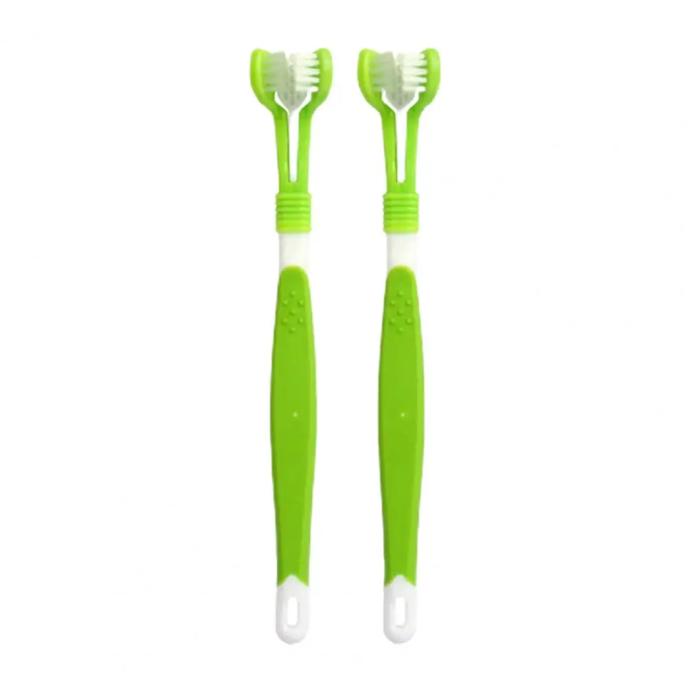 2Pcs Dog Toothbrush Soft Bristles Dental Care Fresh-Breath Plastic Handheld Three-Head Multi-angle Toothbrush Cleaning Dog
2Pcs Dog Toothbrush Soft Bristles Dental Care Fresh-Breath Plastic Handheld Three-Head Multi-angle Toothbrush Cleaning Dog