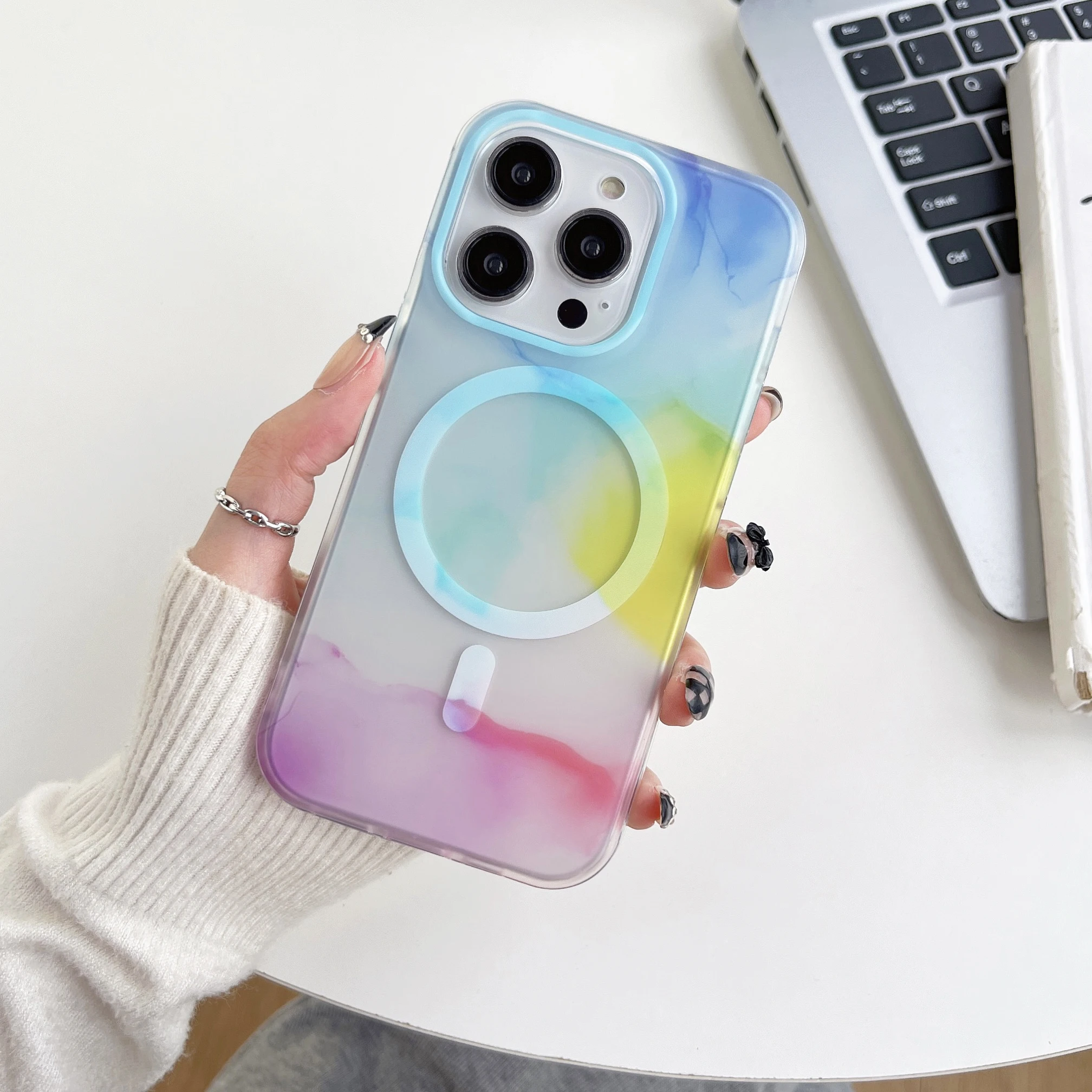 Magnetic Phone Case For iPhone 14 Plus Pro Max 13 12 Cover Rendering Ink Painting Figura Colorful Wireless Charging For Magsafe
Magnetic Phone Case For iPhone 14 Plus Pro Max 13 12 Cover Rendering Ink Painting Figura Colorful Wireless Charging For Magsafe