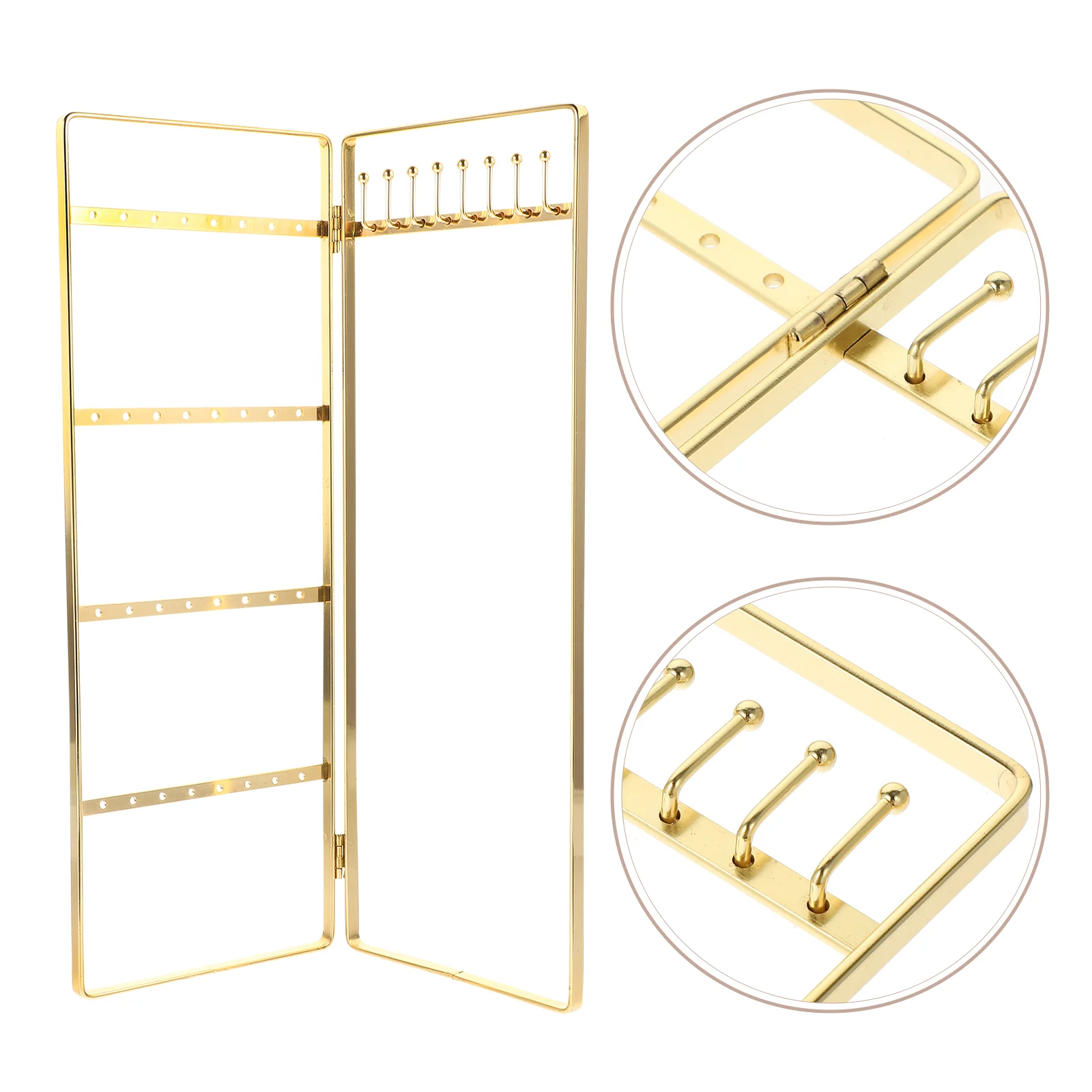 Jewelry Holder Rack Display Earring Stand Organizer Iron Necklace Hanging Stud Ear Tray Earrings Ring Desktop Storage Hanger
Jewelry Holder Rack Display Earring Stand Organizer Iron Necklace Hanging Stud Ear Tray Earrings Ring Desktop Storage Hanger