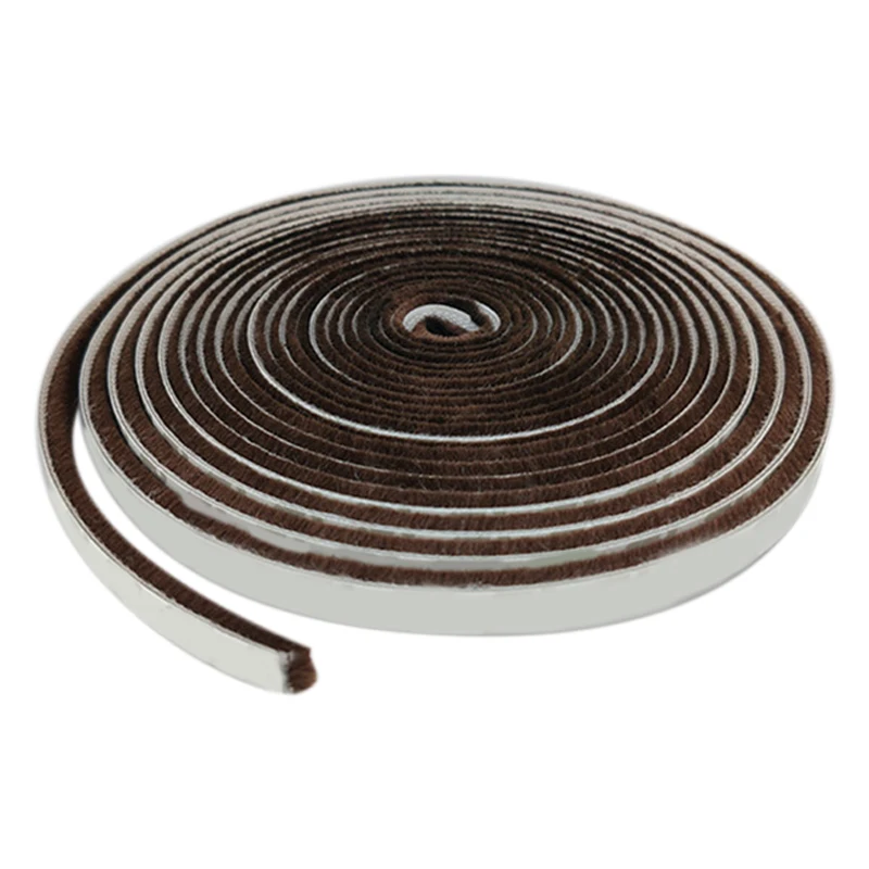 5M Brush Strip Self-Adhesive Windproof Door And Window Sealing Strip Leak-Proof Brush Windproof Sealing Strip
5M Brush Strip Self-Adhesive Windproof Door And Window Sealing Strip Leak-Proof Brush Windproof Sealing Strip