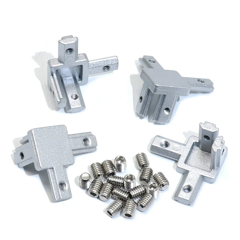 4Pc 2020 Series 3 Way End Corner Bracket Connector For European Standard 6Mm T Slot 20 X 20Mm Aluminum Extrusion Profile
4Pc 2020 Series 3 Way End Corner Bracket Connector For European Standard 6Mm T Slot 20 X 20Mm Aluminum Extrusion Profile