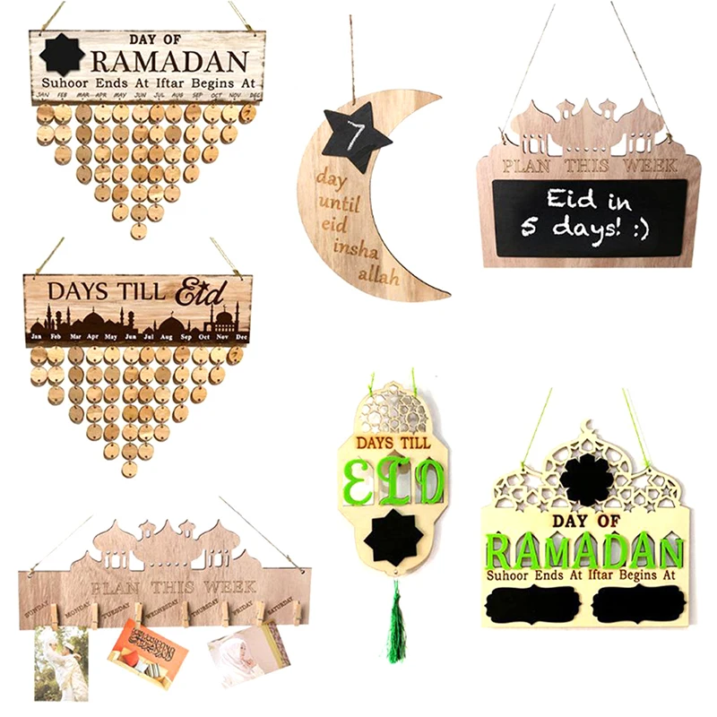 Ramadan Countdown Calendar Eid Mubarak Wooden Ornament Ramadan Decoration for Home Islam Muslim Party Decor Ramadan Kareem
Ramadan Countdown Calendar Eid Mubarak Wooden Ornament Ramadan Decoration for Home Islam Muslim Party Decor Ramadan Kareem