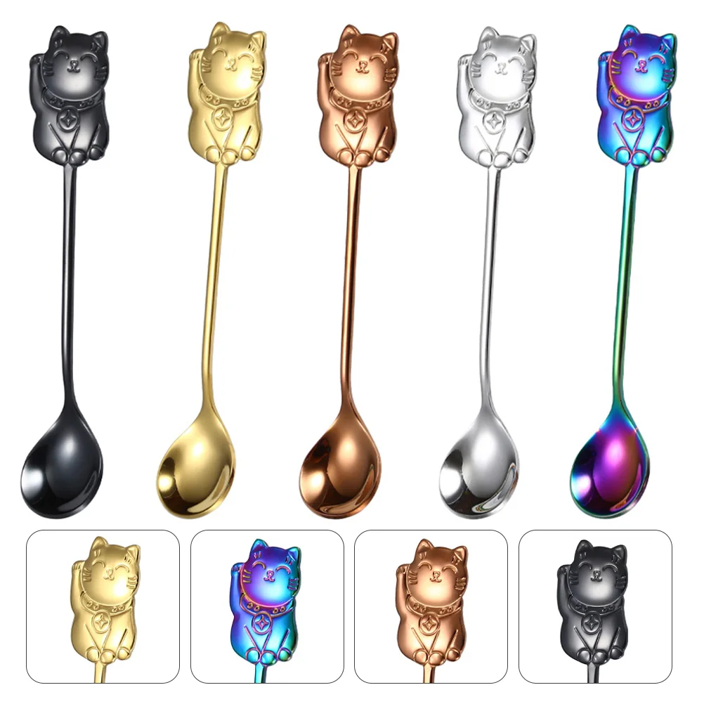 Spoon Stainless Steel Spoons Scoop Coffee Stirring Basting Teaspoon Cartoon Dinner Stirrer Eating Tea Mixing Serving Soup
Spoon Stainless Steel Spoons Scoop Coffee Stirring Basting Teaspoon Cartoon Dinner Stirrer Eating Tea Mixing Serving Soup