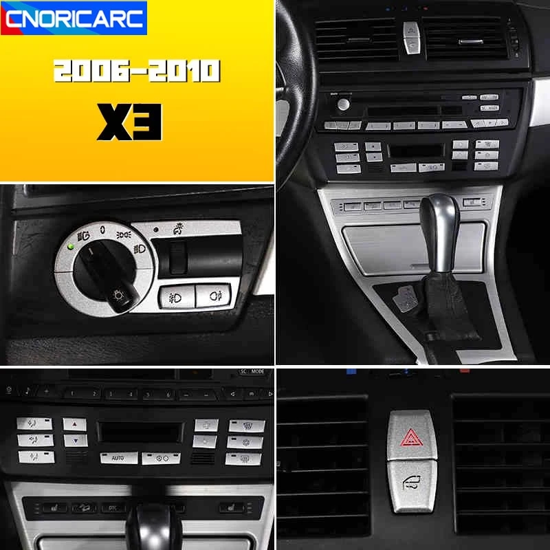 Car CD Panel Buttons Decorative Sequins Stickers Trim For BMW X3 E83 2006-2010 Air conditioner Button Interior Accessories
Car CD Panel Buttons Decorative Sequins Stickers Trim For BMW X3 E83 2006-2010 Air conditioner Button Interior Accessories