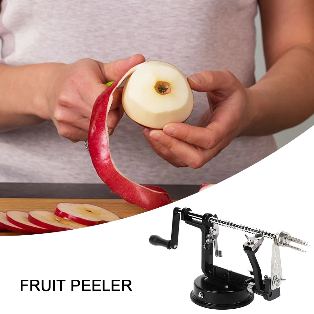 3 in 1 Hand-cranked Fruit Peeler Versatile Apple Peeling Machine Stainless Steel with Suction Base for Household Kitchen
3 in 1 Hand-cranked Fruit Peeler Versatile Apple Peeling Machine Stainless Steel with Suction Base for Household Kitchen