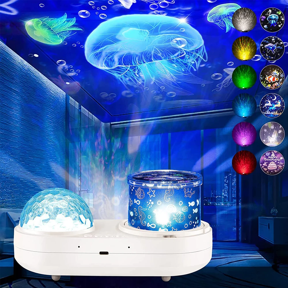 

Kids Ocean Star Sky Projector Night Light Constellation Galaxy Projection Lamp 360 Degree Rotating Nebula Starry Sky Night Light