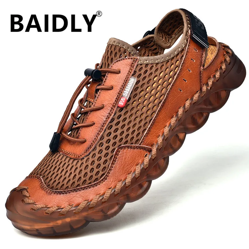 Air Cushion Men's Sandals Summer Mesh Sandals Breathable Men Leather Shoes Luxury Sandals Soft Outdoor Men Roman Sandals
Air Cushion Men's Sandals Summer Mesh Sandals Breathable Men Leather Shoes Luxury Sandals Soft Outdoor Men Roman Sandals