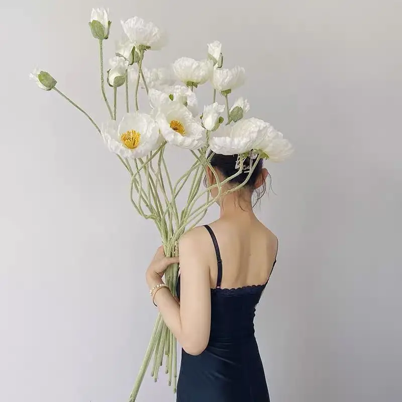 105cm Large Artificial Flowers Fake Poppy Silk Flowers Bouquet Long Stem Housewarming Garden Table Wedding DIY Party Decor 2023
105cm Large Artificial Flowers Fake Poppy Silk Flowers Bouquet Long Stem Housewarming Garden Table Wedding DIY Party Decor 2023