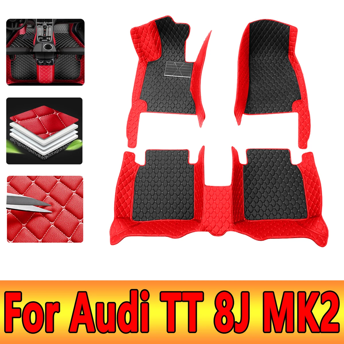 Car Floor Mats For Audi TT 8J MK2 2007~2014 Luxury Leather Mat Auto Rugs Durable Pad Protective Carpets Set Car Accessories 2008
Car Floor Mats For Audi TT 8J MK2 2007~2014 Luxury Leather Mat Auto Rugs Durable Pad Protective Carpets Set Car Accessories 2008