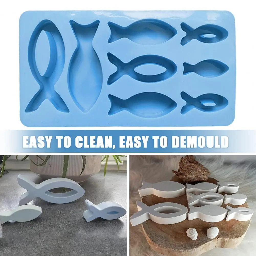 Creative Fondant Silicone Mold Non-sticky Easy Cleaning Handicraft Tool 3D Fish Mold Kitchen Supplies 
Creative Fondant Silicone Mold Non-sticky Easy Cleaning Handicraft Tool 3D Fish Mold Kitchen Supplies