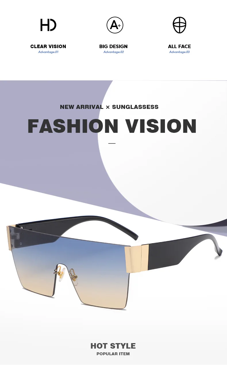 

Мужские солнцезащитные очки с большими линзами, дизайнерские брендовые модели, женское вдохновение для мужчин, UV 400 50893