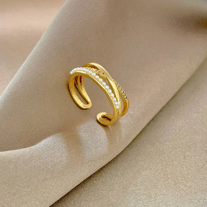 Ring female net red trend light luxury pearl index finger ring everything matching sen multi-layer ring ring
Ring female net red trend light luxury pearl index finger ring everything matching sen multi-layer ring ring