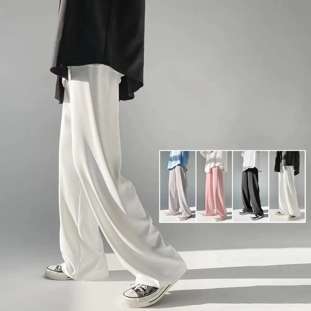 Oversize Pants Draping Wide Leg Waist Cargo High Fit Wide Summer Relaxed Color Solid Leg Men Streetwear Trousers Breathable 2022
Oversize Pants Draping Wide Leg Waist Cargo High Fit Wide Summer Relaxed Color Solid Leg Men Streetwear Trousers Breathable 2022