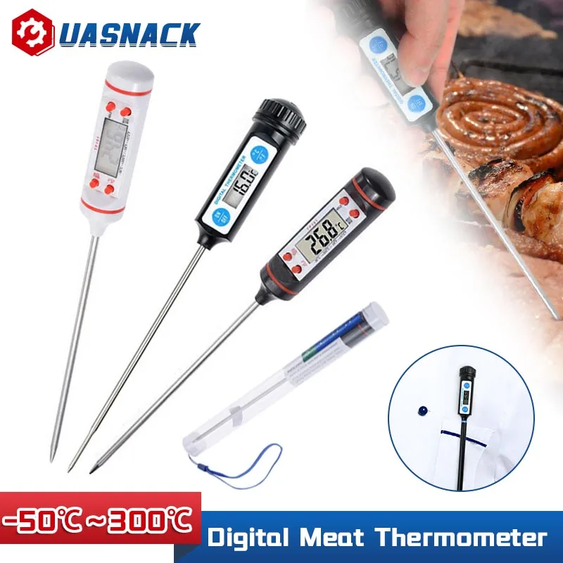 Digital Meat Thermometer Cooking Food Kitchen BBQ Probe Water Milk Oil Liquid Oven Digital Temperature Sensor Meter Thermometer
Digital Meat Thermometer Cooking Food Kitchen BBQ Probe Water Milk Oil Liquid Oven Digital Temperature Sensor Meter Thermometer