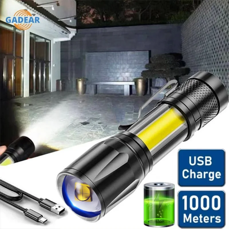 Built In Battery XP-G Q5 Zoom Focus Mini Led Flashlight Torch Lamp Lantern 2000Lumen Adjustable Penlight Waterproof T6 Led Light
Built In Battery XP-G Q5 Zoom Focus Mini Led Flashlight Torch Lamp Lantern 2000Lumen Adjustable Penlight Waterproof T6 Led Light